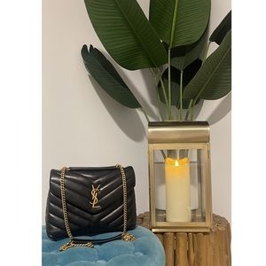 YSL Loulou Small Matelasse Calfskin Flap-Top Shoulder Bag